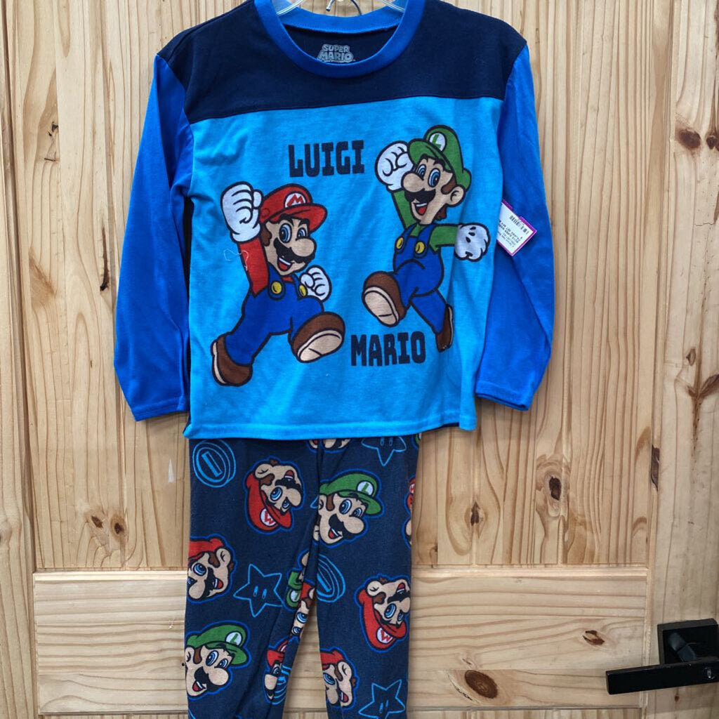 BOYS SUPER MARION 2PC PAJAMA SET SKY BLUE/BLUE 8