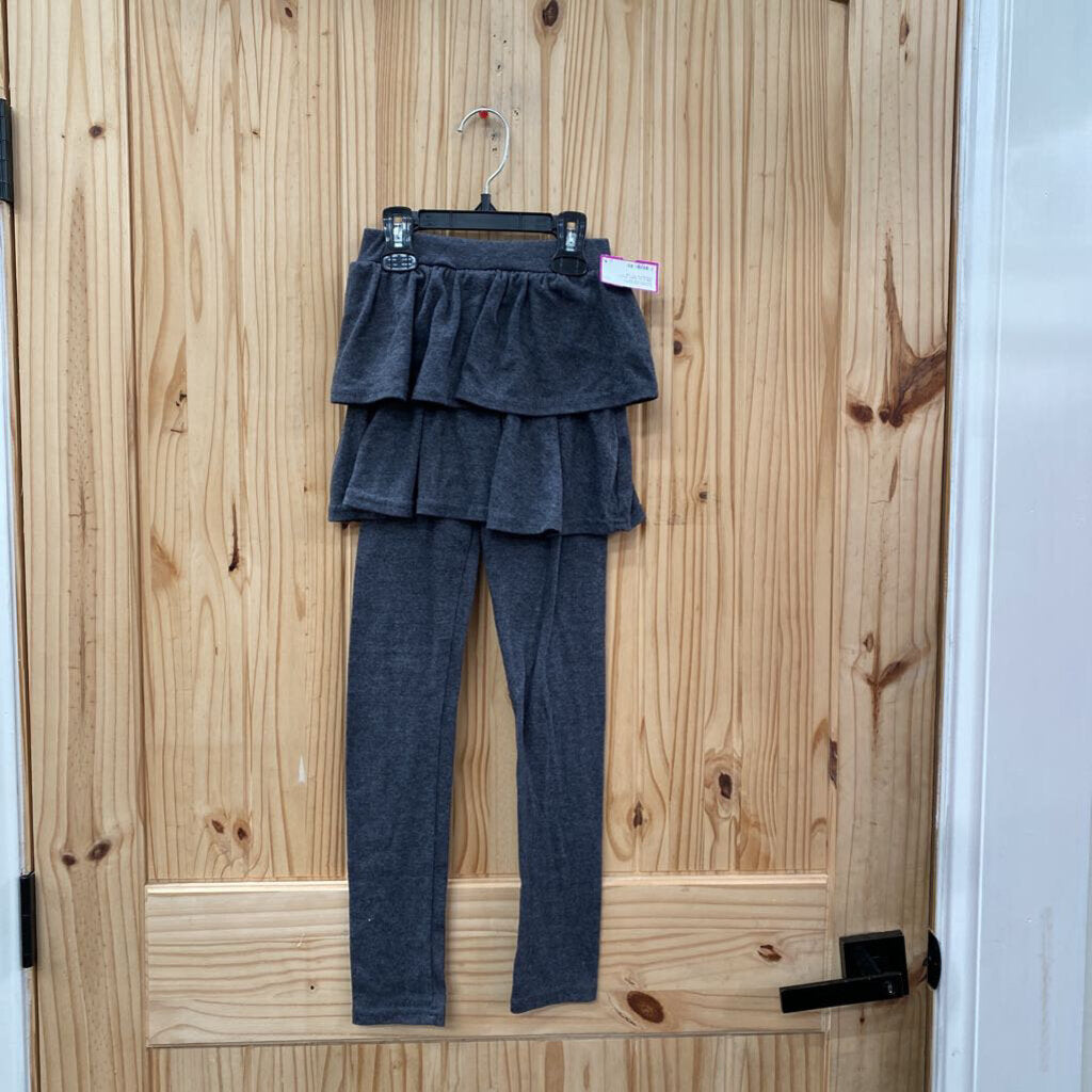 GIRLS DK GREY SKIRT W/PANTS 150 7/8