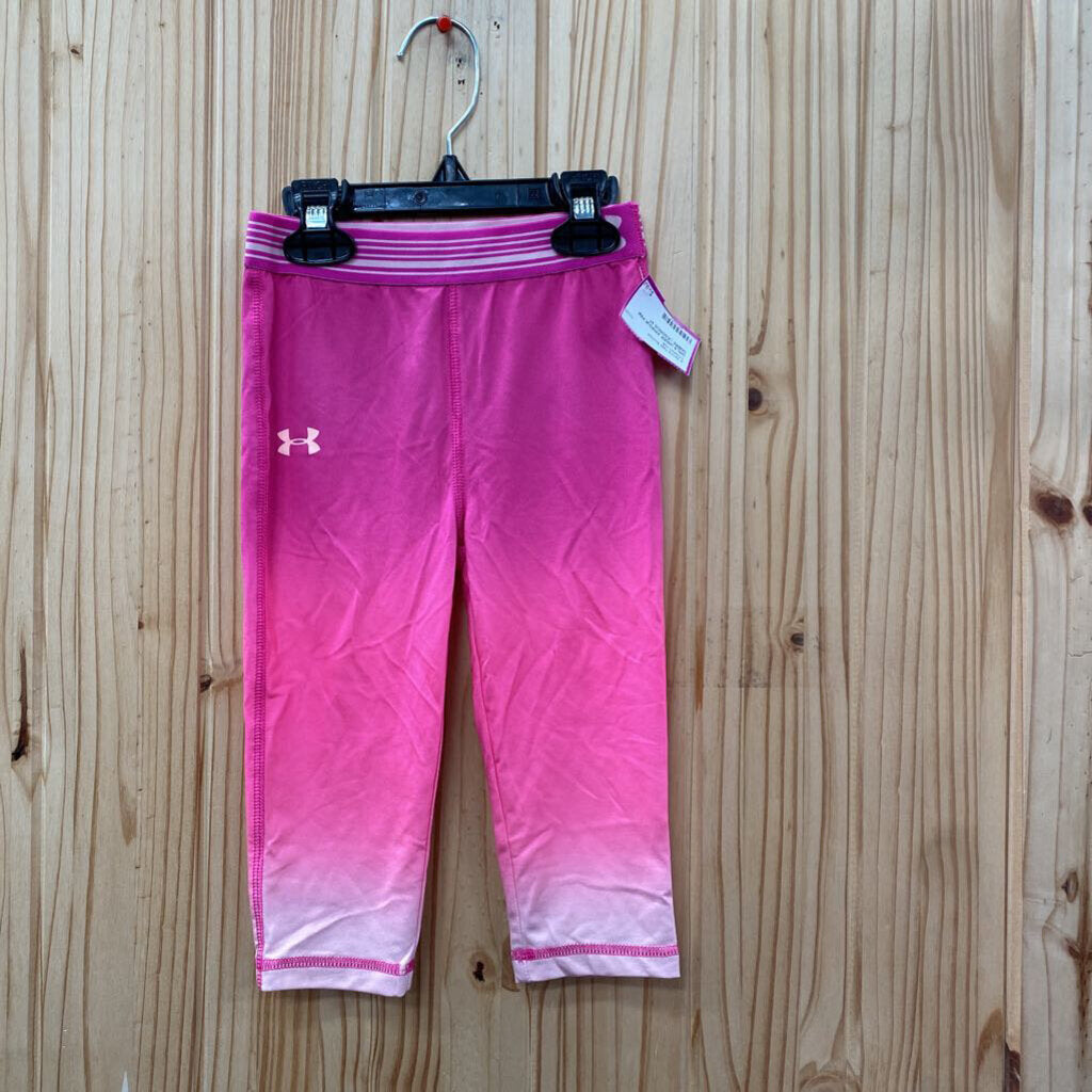 GIRLS UNDER ARMOUR PINK OMBRE LEGGINGS 4T