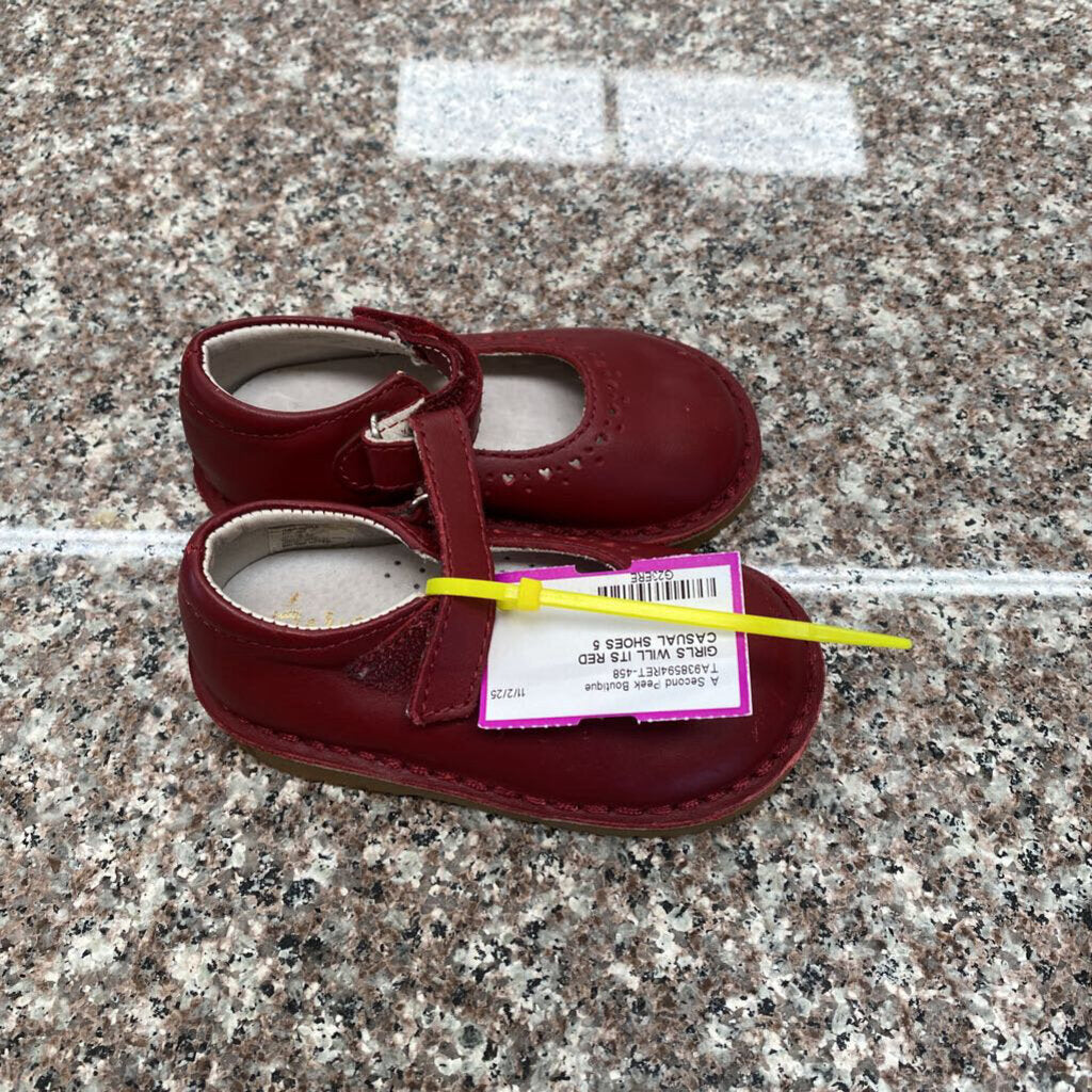 GIRLS WILL ITS RED CASUAL SHOES 5