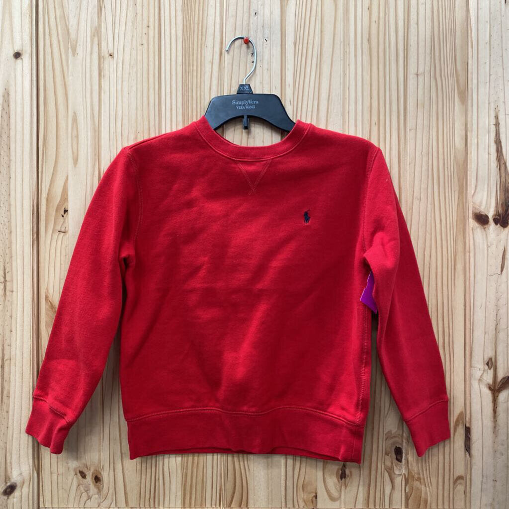 BOYS POLO RED SWEATSHIRT M 10/12