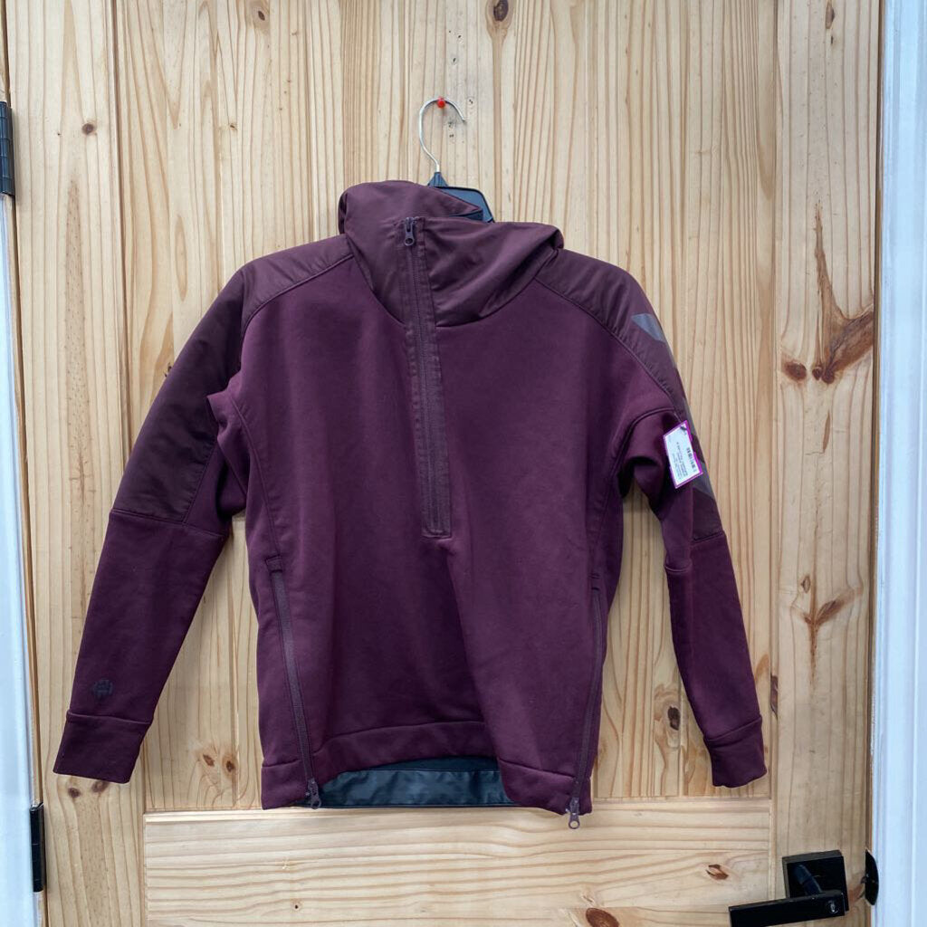 WOMENS ADIDAS BURGUNDY PULLOVER M