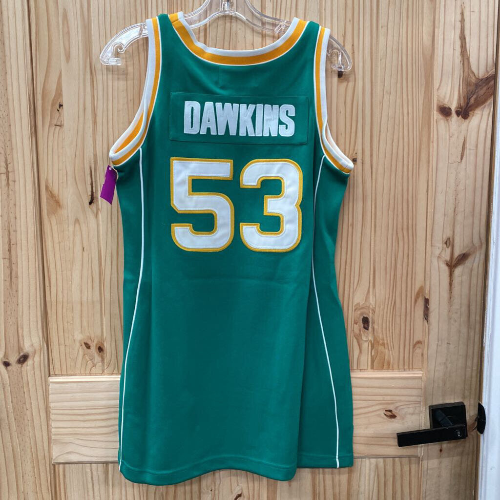 MENS EVANS #53 SL JERSEY GREEN/WHITE/YELLOW L