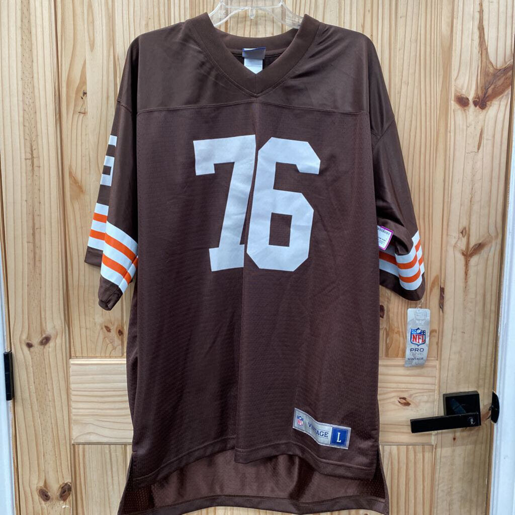 MENS BROWNS JERSEY #76 L