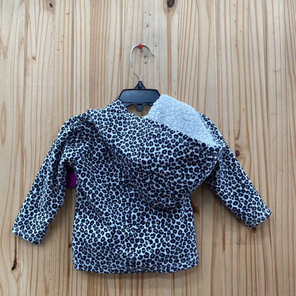 GIRLS CARTERS LEOPARD JACKET 12M