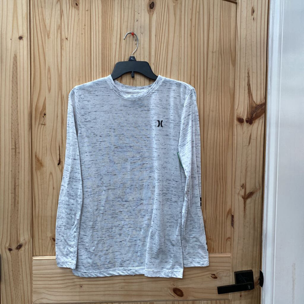 BOYS HURLEY LS SHIRT LT GREY XL 14