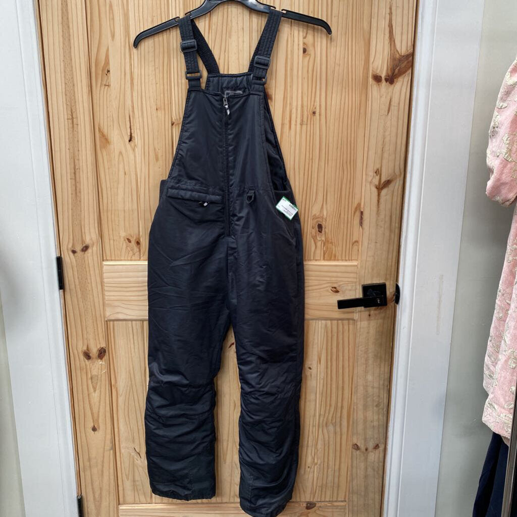 BOYS AQ BLK BIBS M 12/14