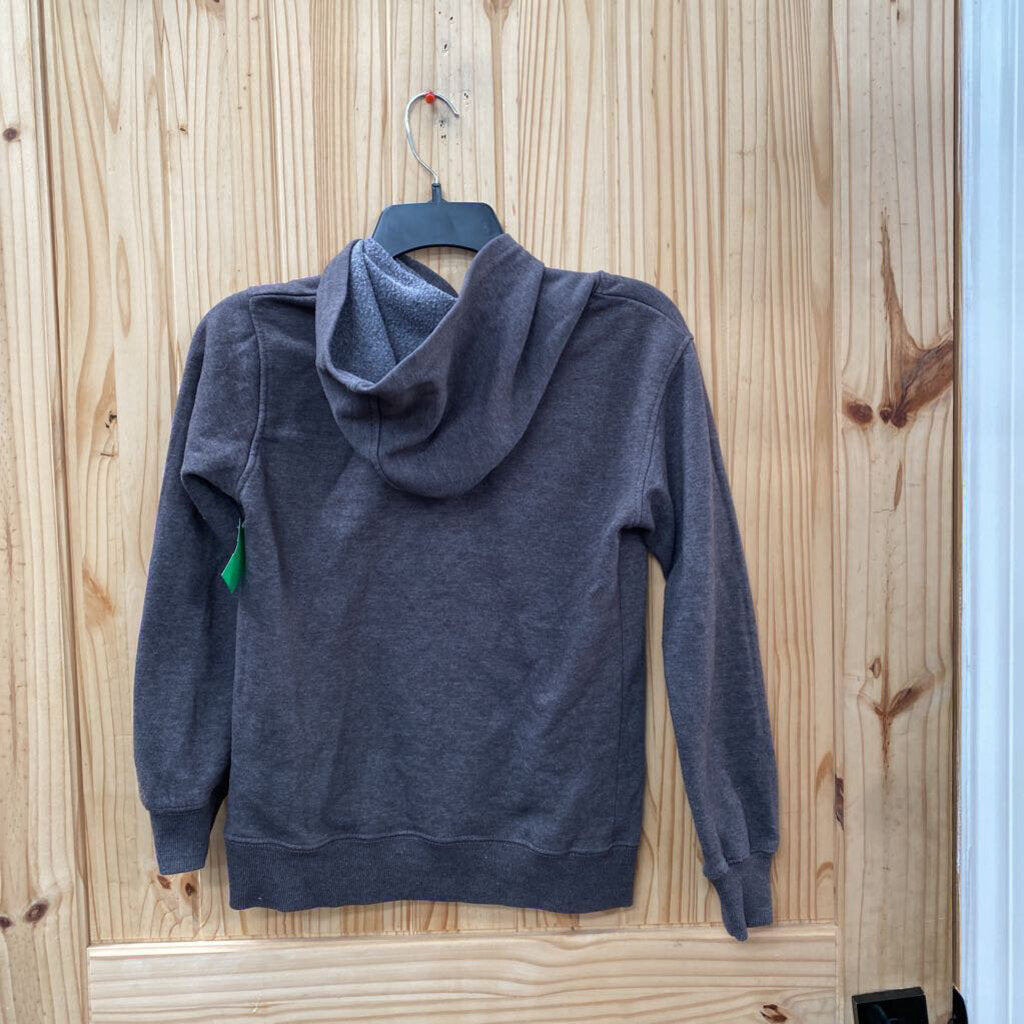 BOYS SPYDER HOODIE DK GREY M 10/12