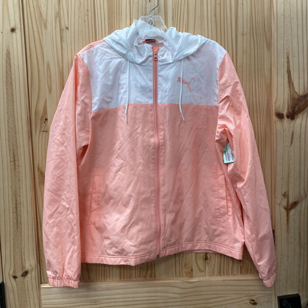 WOMENS PUMA JACKET LT PINK/WHITE L
