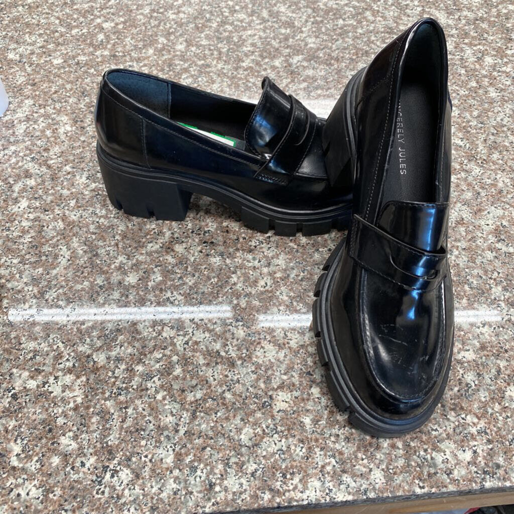 WOMENS SINCERELY JULES BLK CASUAL SHOES 8 1/2