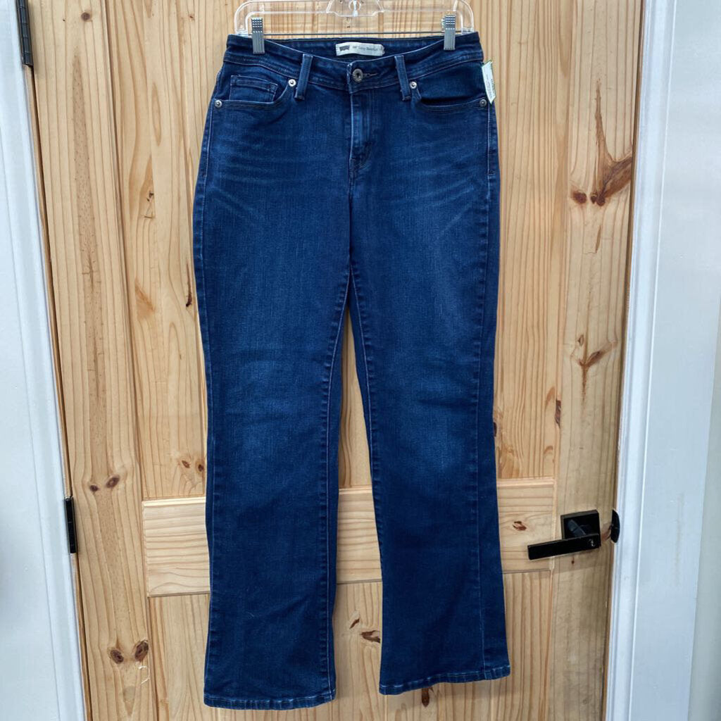 WOMENS LEVI DK DENIM JEANS 10 LONG