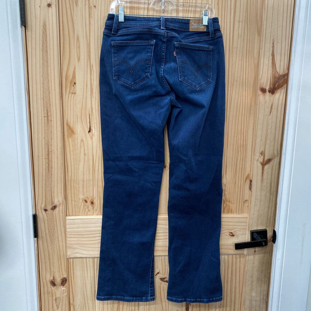 WOMENS LEVI DK DENIM JEANS 10 LONG