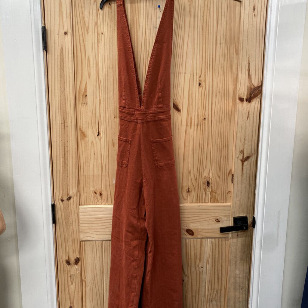 WOMENS DOLLHOUSE RED RUST OVERALLS 11