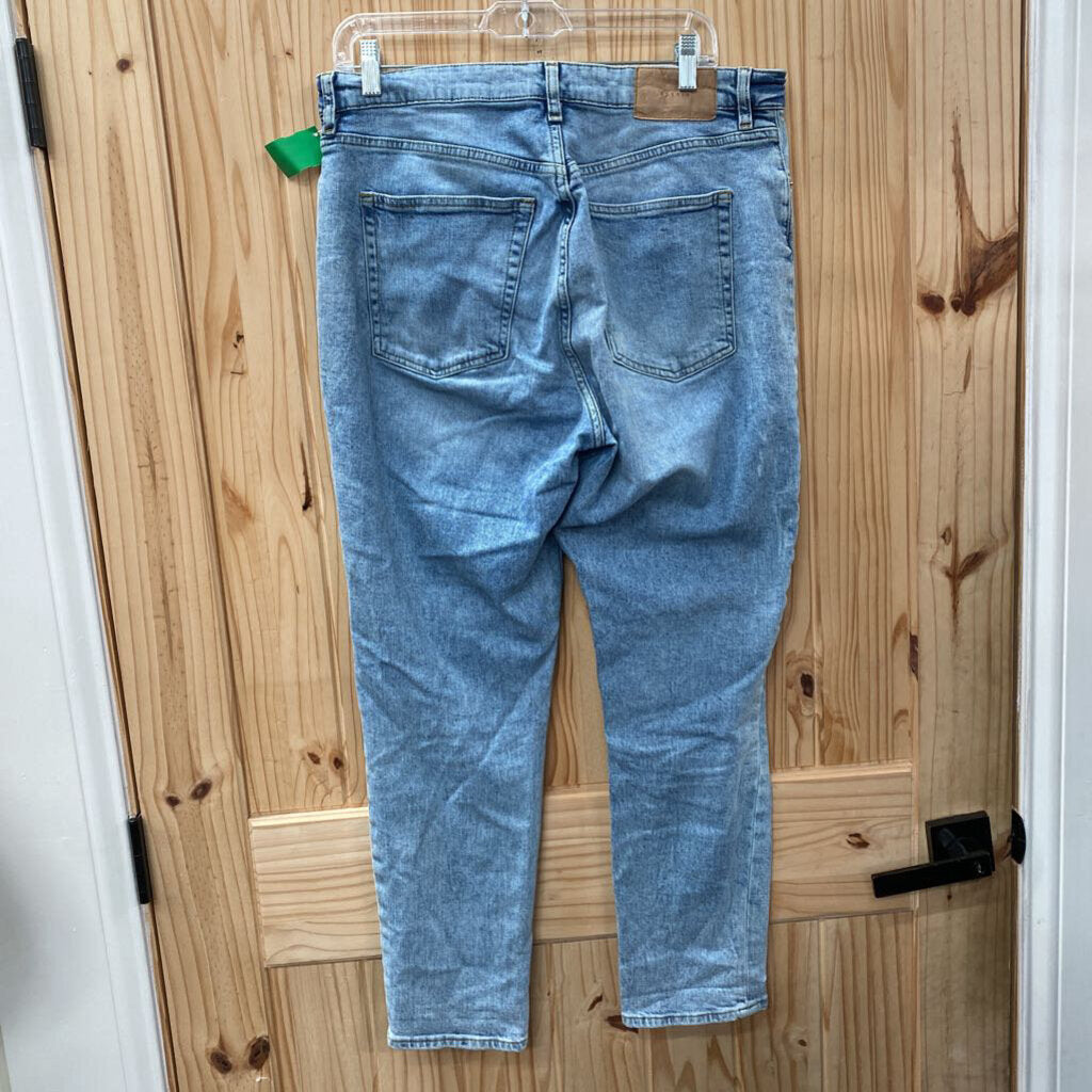 WOMENS &DENIM LT DENIM MOM JEANS HIGH WAIST