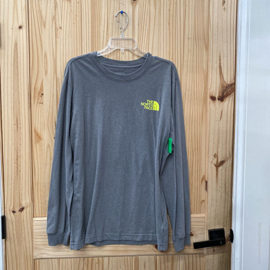 MENS THE NORTH FACE LS DK GREY SHIRT L