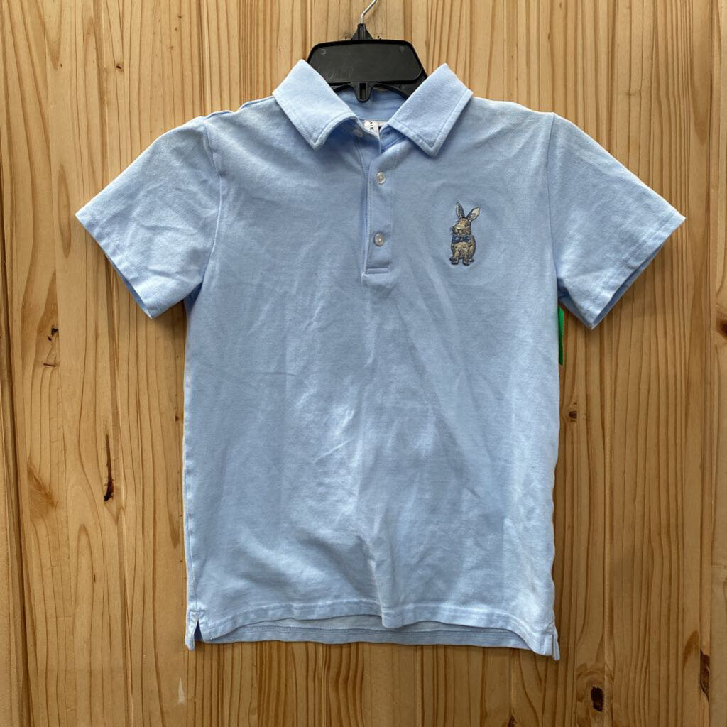 BOYS JANIE & JACK LT BLUE POLO SHIRT 12