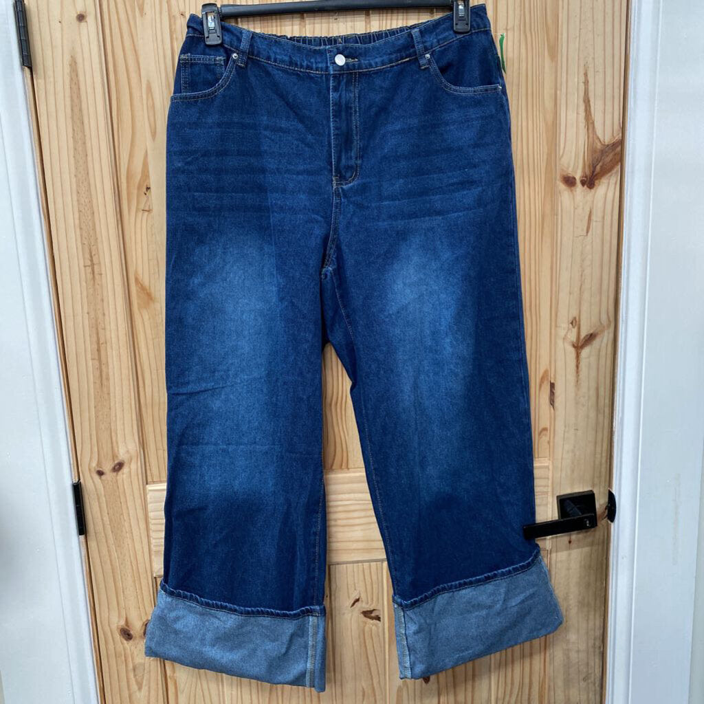 WOMENS SHEIN DK DENIM JEANS 2X