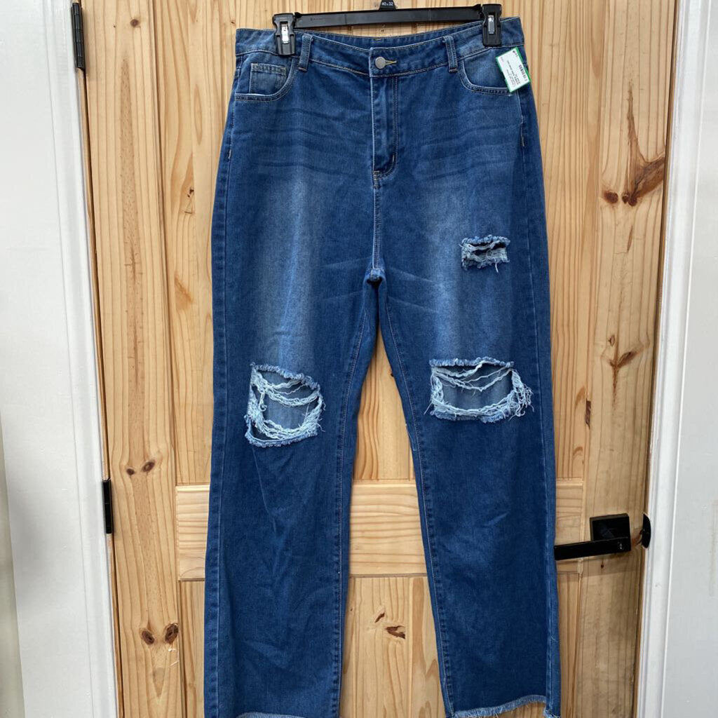 WOMENS SHEIN DENIM DIST. JEANS XXL