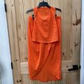 WOMENS SHEIN 2PC ORANGE SET 1X