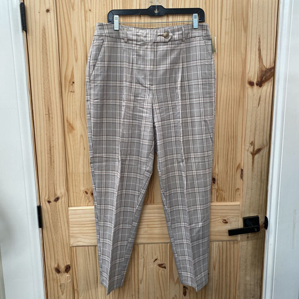 WOMENS CATO CASUAL SLACKS GREY/WHITE/BROWN 14