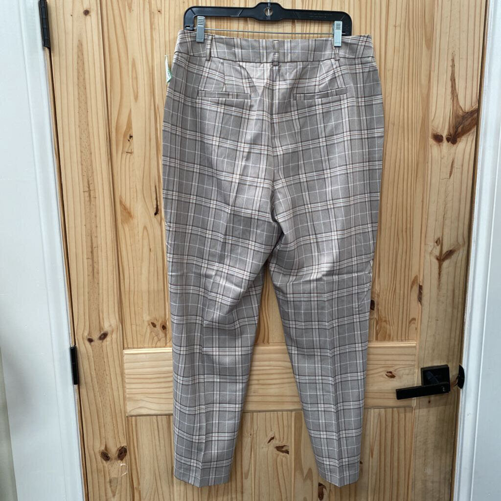 WOMENS CATO CASUAL SLACKS GREY/WHITE/BROWN 14