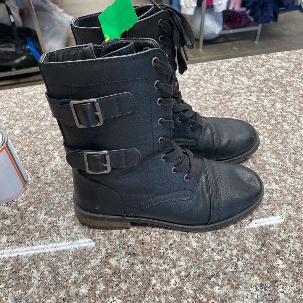 WOMENS SELF ESTEEM BLK BOOTS 8W