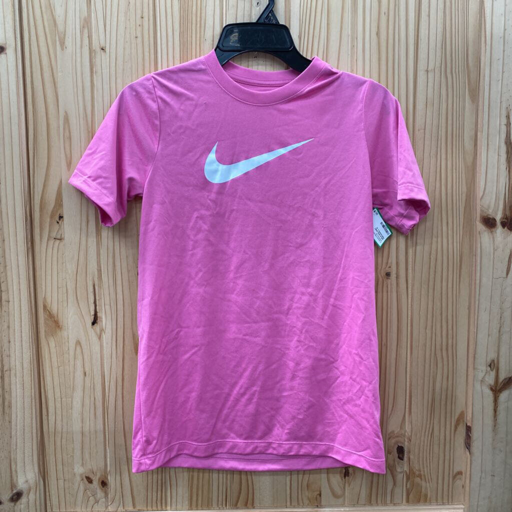 GIRLS NIKE SHIRT PINK/WHITE L 12