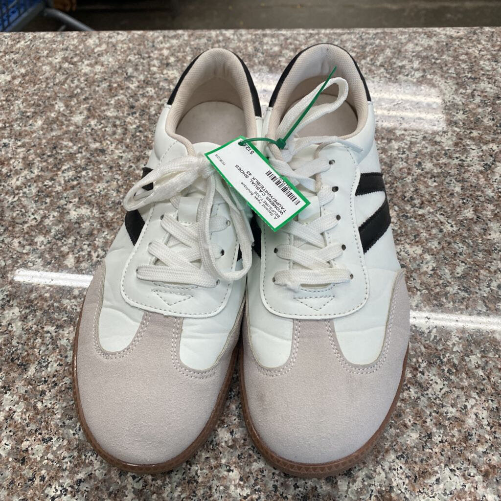 WOMENS CASUAL SHOES TAUPE/WHITE/BLK 43