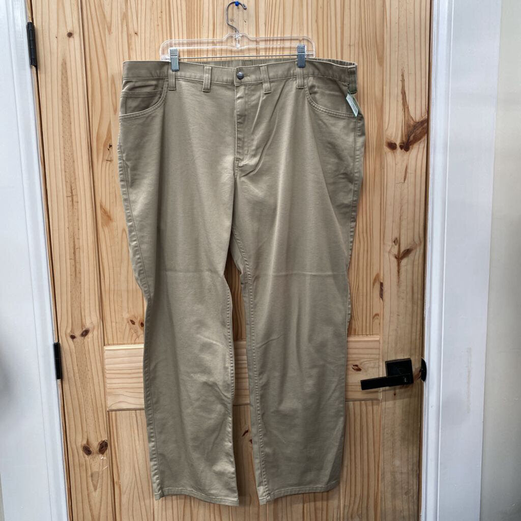 MENS CARHARTT DK TAUPE PANTS 44X32