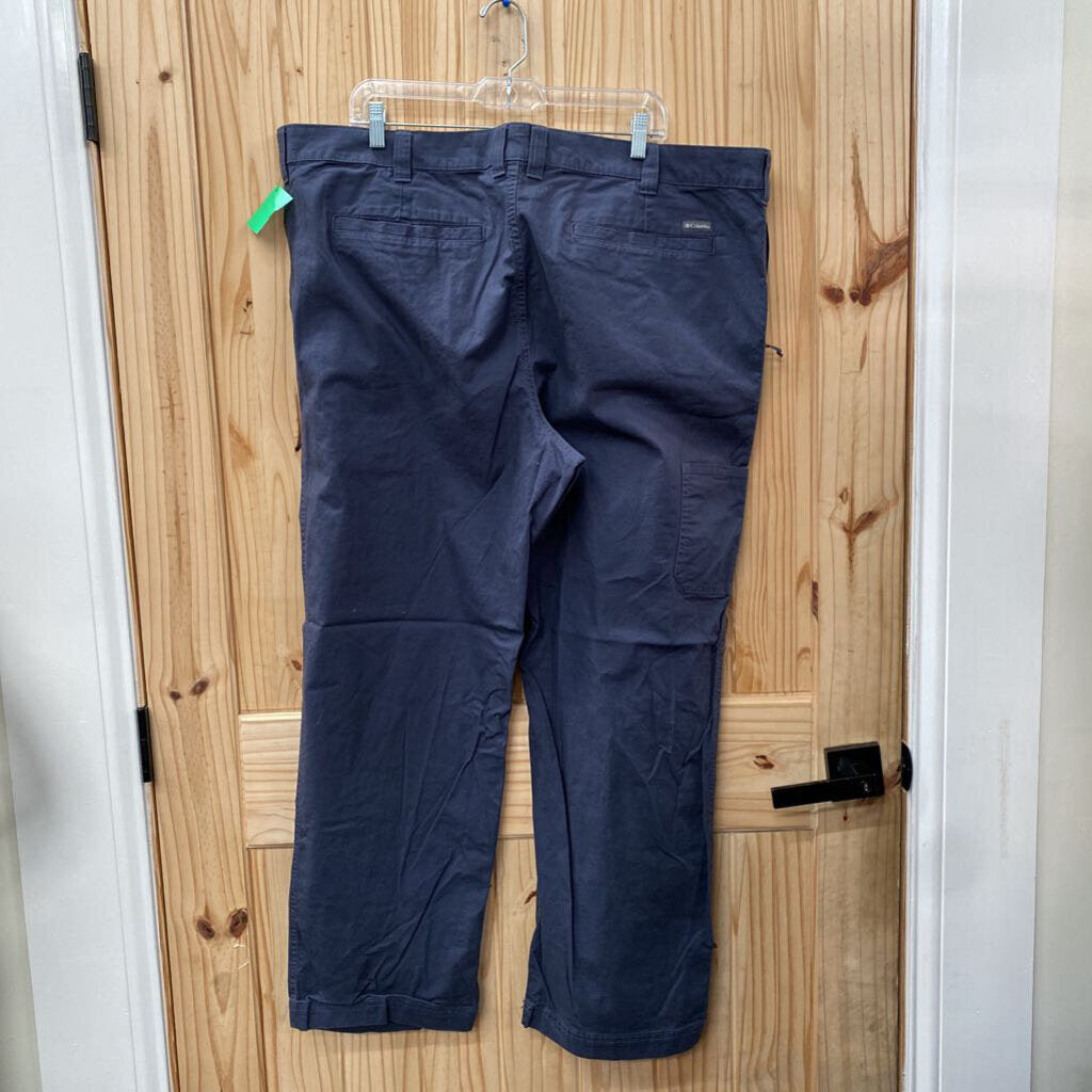 MENS COLUMBIA NAVY BLUE PANTS 44X32