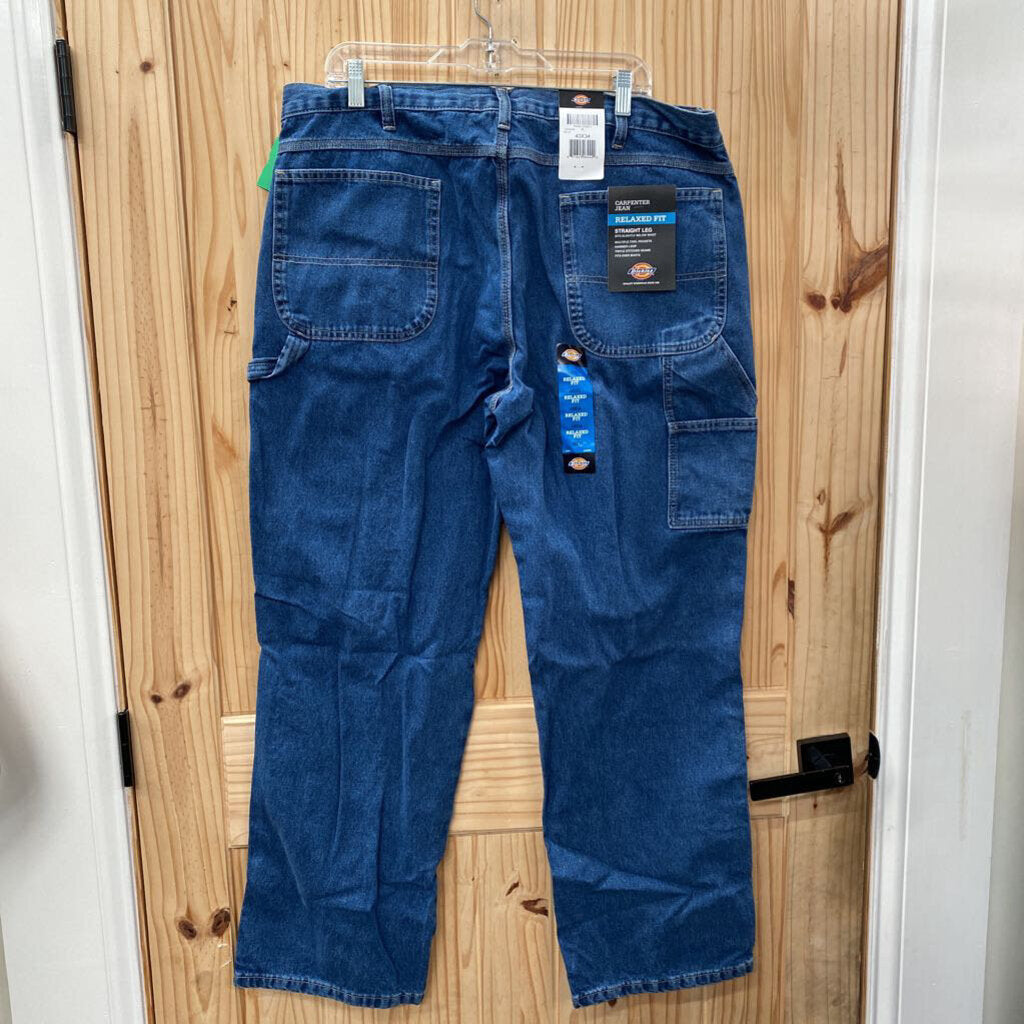 MENS DICKIES DENIM JEANS 40X34 NWT