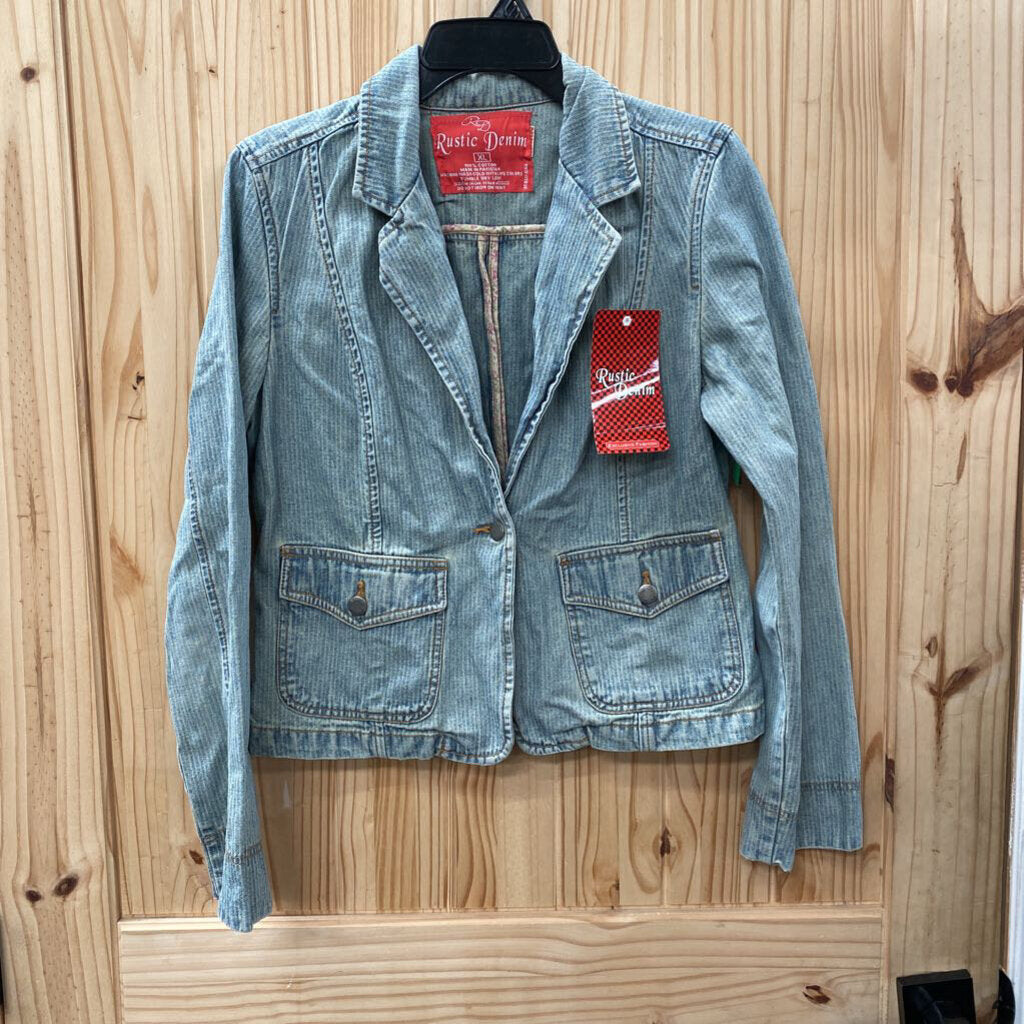 WOMENS RUSTIC DENIM JACKET XL NWT