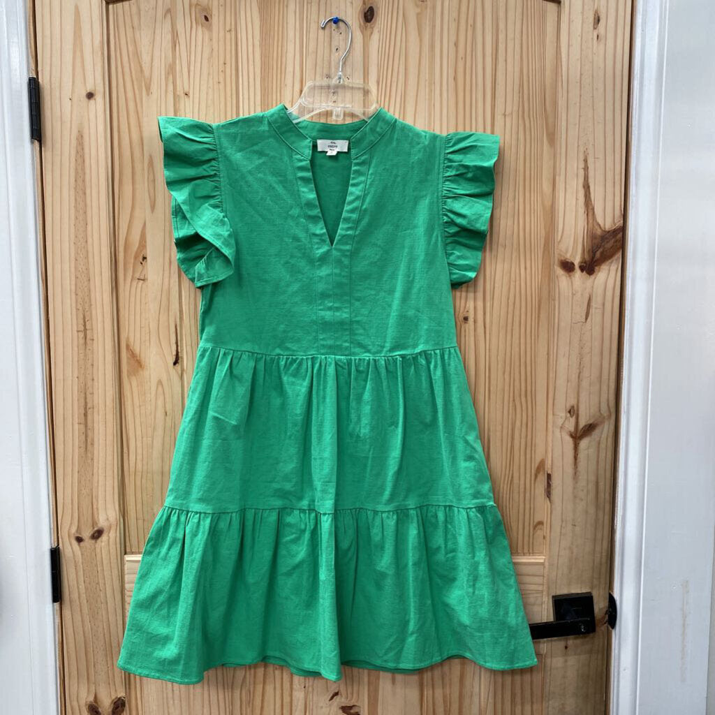 WOMENS ENTRO GREEN DRESS S