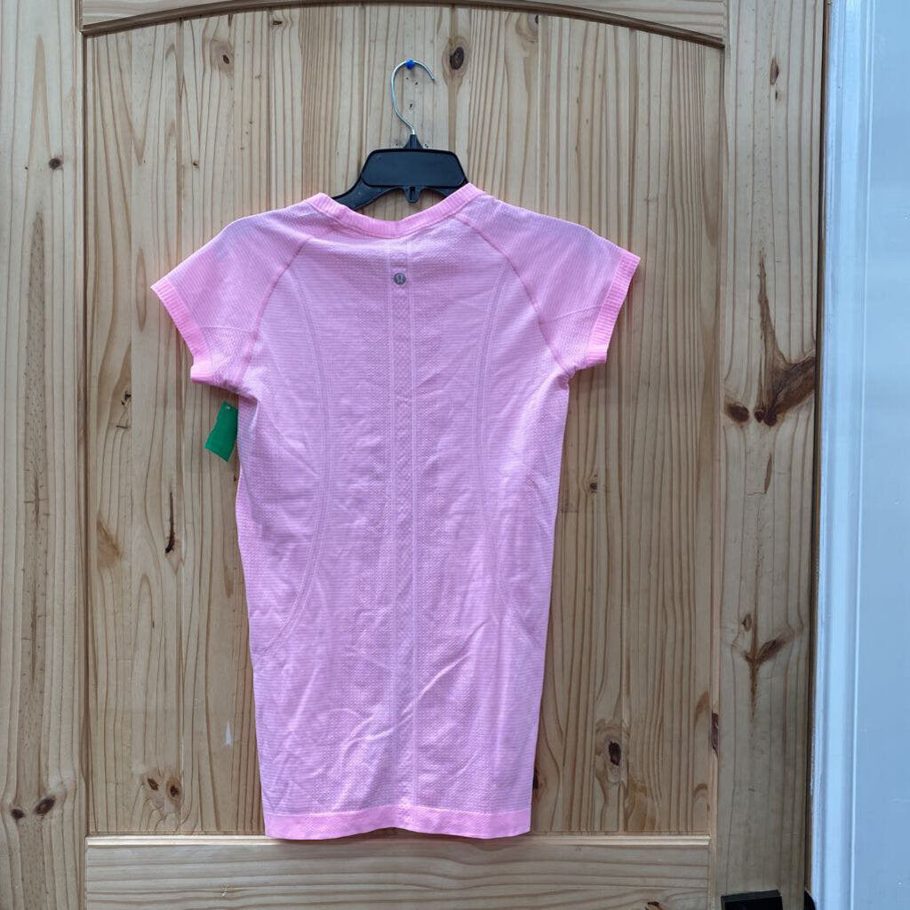 WOMENS LULULEMON SWIFTLY PINK SHIRT S