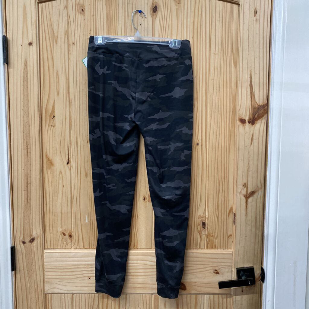 GIRLS ATHLETA GIRLS LEGGINGS BLK/GREY CAMO JOGGERS XL 14