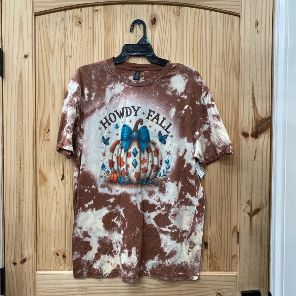 HOWDY FALL BROWN/WHITE T-SHIRT L