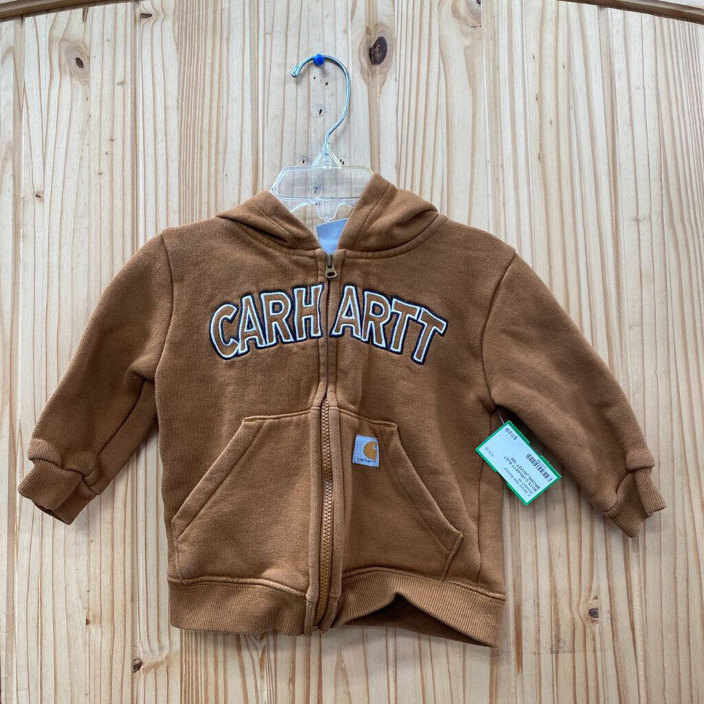 BOYS CARHARTT RUST BROWN JACKET 12M