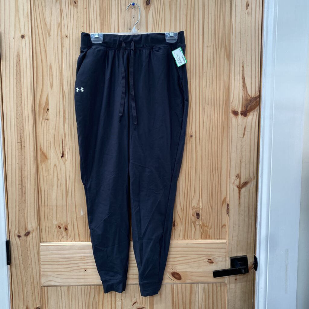 WOMENS UNDER ARMOUR PANTS BLK/WHITE S