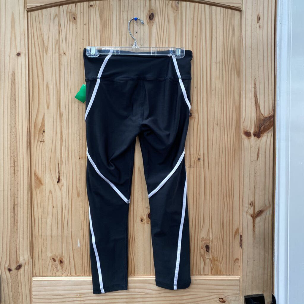 WOMENS UNDER ARMOUR LEGGINGS BLK/WHITE M