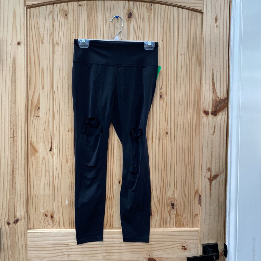 WOMENS ZYIA BLK LEGGINGS DIST. M