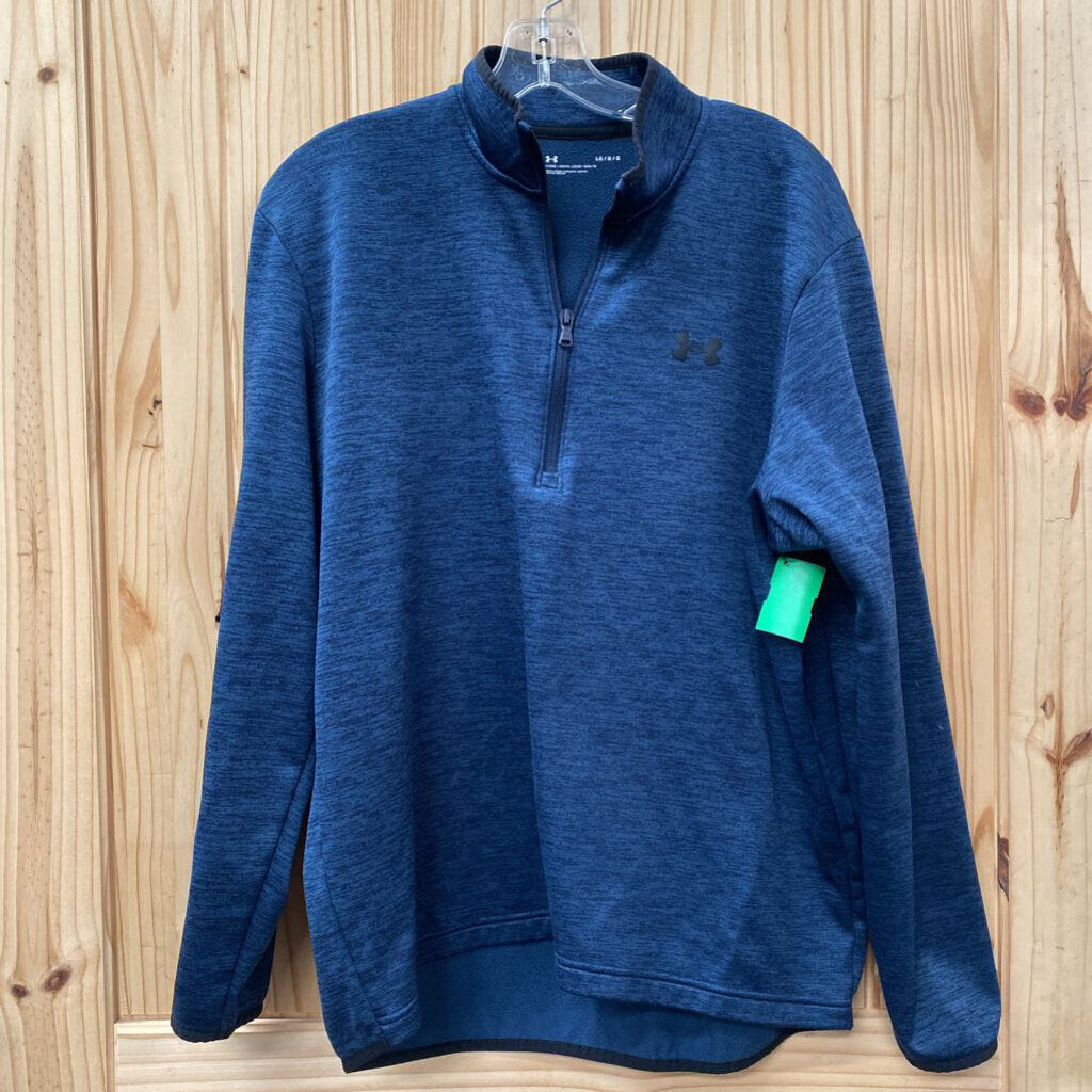 MENS UNDER ARMOUR BLUE PULLOVER L