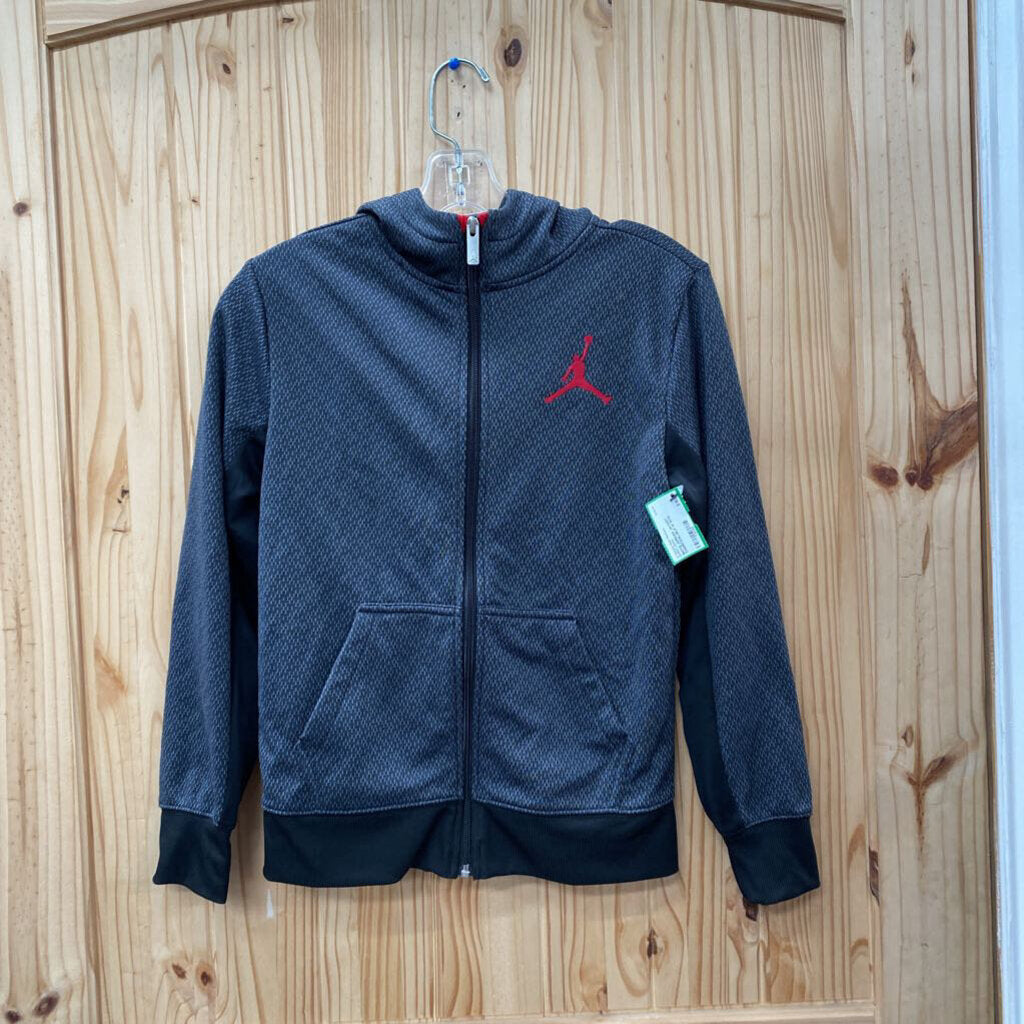 BOYS JORDAN JACKET CHARCOAL/BLK M 10/12