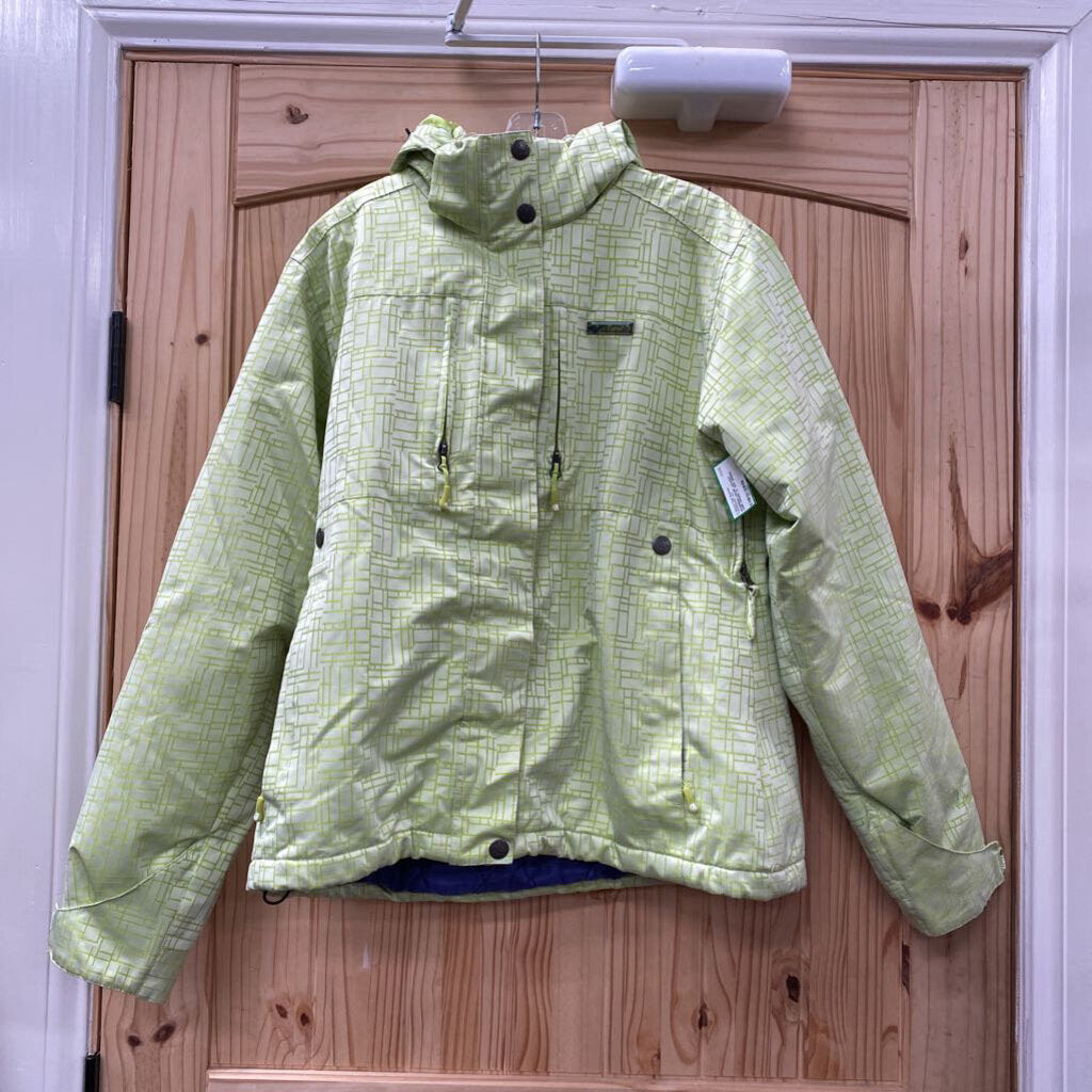 WOMENS LIQUID JACKET LIME GREEN XL (RIP INSIDE)
