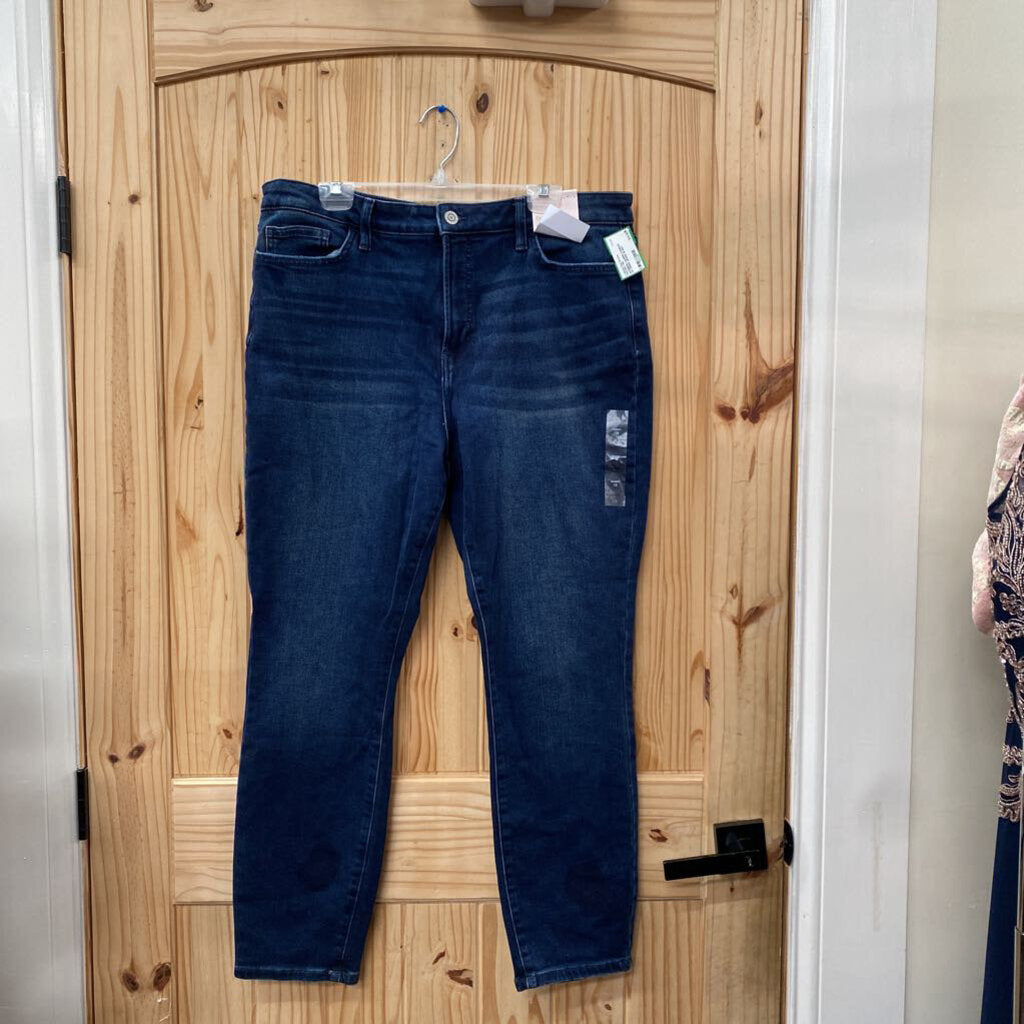 WOMENS LAUREN CONRAD DK DENIM JEANS 18 NWT