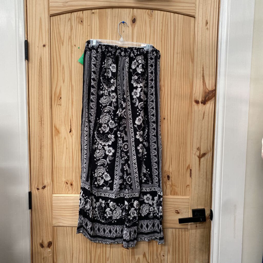 WOMENS ANGIE BLK/WHITE CASUAL PANTS L