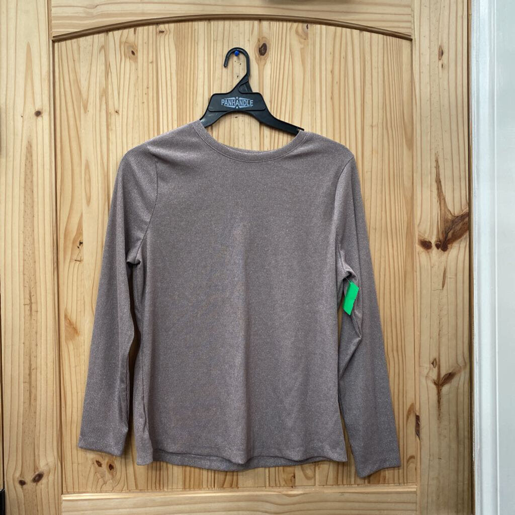 WOMENS A NEW DAY SPARKLE LS TOP XXL