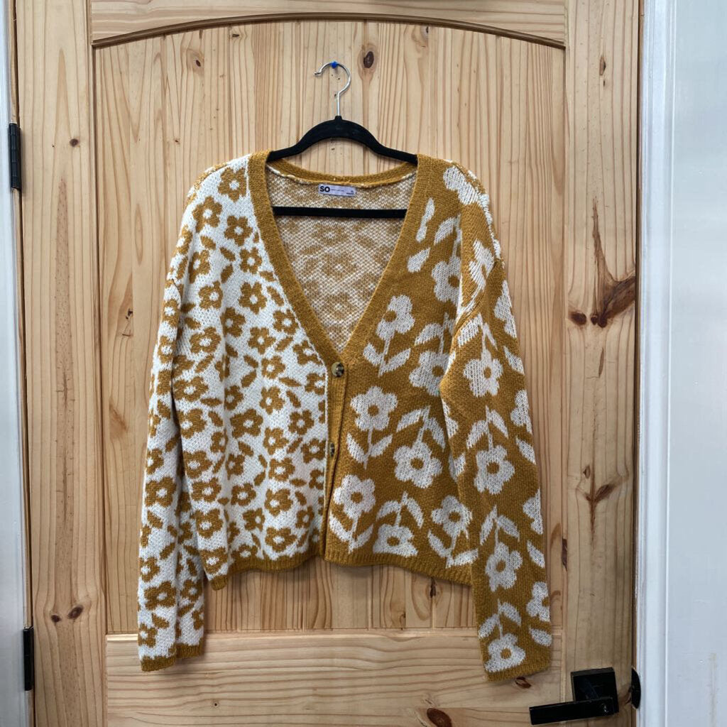 WOMENS SO SWEATER RUST/WHITE XL