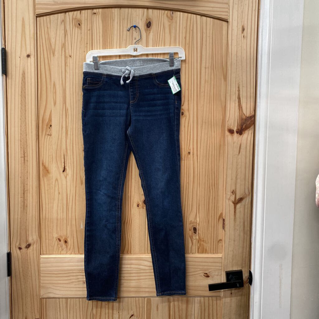 GIRLS WONDER NATION JEGGINGS DK DENIM/GREY XL 14/16