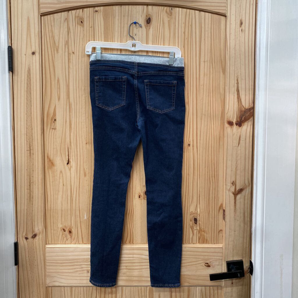 GIRLS WONDER NATION JEGGINGS DK DENIM/GREY XL 14/16