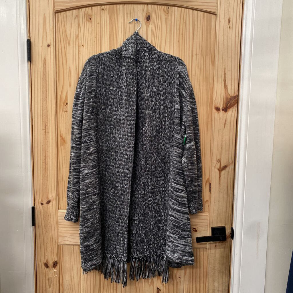 WOMENS CATO BLK/WHITE SWEATER CARDIGAN 18/20 1X